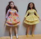 Curvy Barbie 11 1/2" Doll Clothing yellow & multicolor dresses with ruffle — photo 2