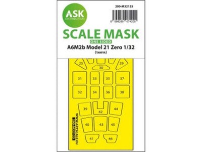 1/32 Art Scale A6M2b Model 21 Zero one-sided express fit mask for Tamiya