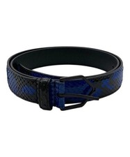 Saint Laurent Paris belt navy GRZ483041 75 0917
