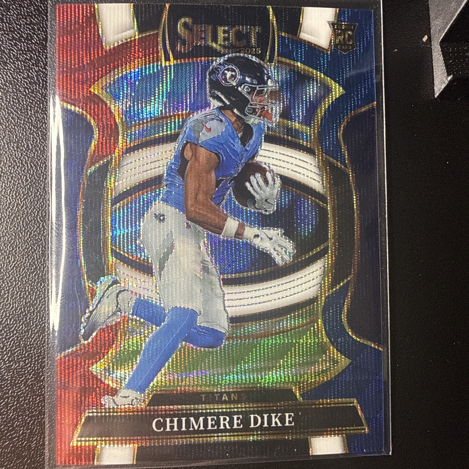Chimere Dike 2025 Panini Select NFL RC Tri-Color /399 Concourse Rookie Titans