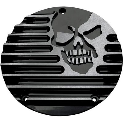 Covingtons Derby Cover - Machine Head - Gloss Black Powdercoat Motorcycle
