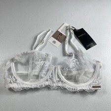 Bluebella Womens Bra Marseille White Lace 30D...