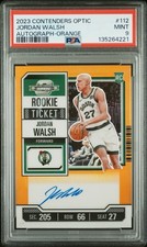 2023-24 Panini Contenders Optic - Rookie Ticket Jordan Walsh  Orange RC PSA 9