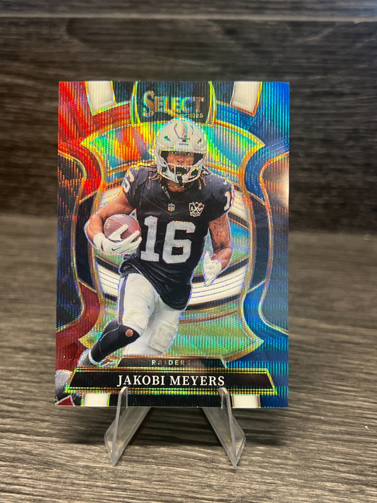 2025 Panini Select Jakobi Meyers #5 Tri-Color Prizm /399 Raiders