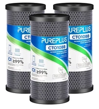 PUREPLUS Coconut Shell Water Filter Cartridge | Activated Carbon Block CTO | Uni