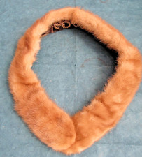 Vintage 1940's Fur collar/small Stoll with brown velvet back