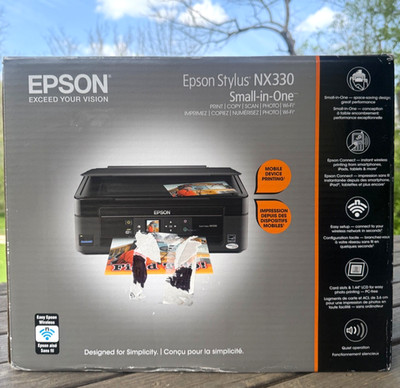 Epson Stylus NX330 Small-in-One Printer Scanner Copier Wi-Fi + Ink   Open Box