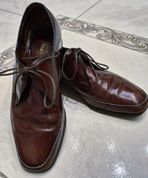Men Barker Heels Brown Leather 42 #4FRG