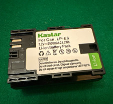 Kastar LP-E6 Li-Ion Battery Pack 7.2V 2950mAh for Canon EOS DSLR