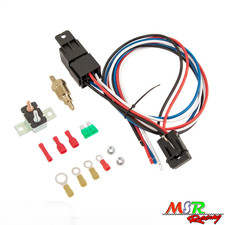 12v Universal Electric Radiator Fan Relay Kit Thermostat Temp Control Switch 12v Universal Electric Radiator Fan Relay Kit Thermostat Temp Control Switch