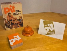 Vintage Parker Brothers Pit Trading Card Game w/ Bell Complete 1973 No.661 USA
