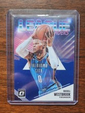 Russell Westbrook 2018 Donruss Optic #57/85 League Leaders Blue Prizm
