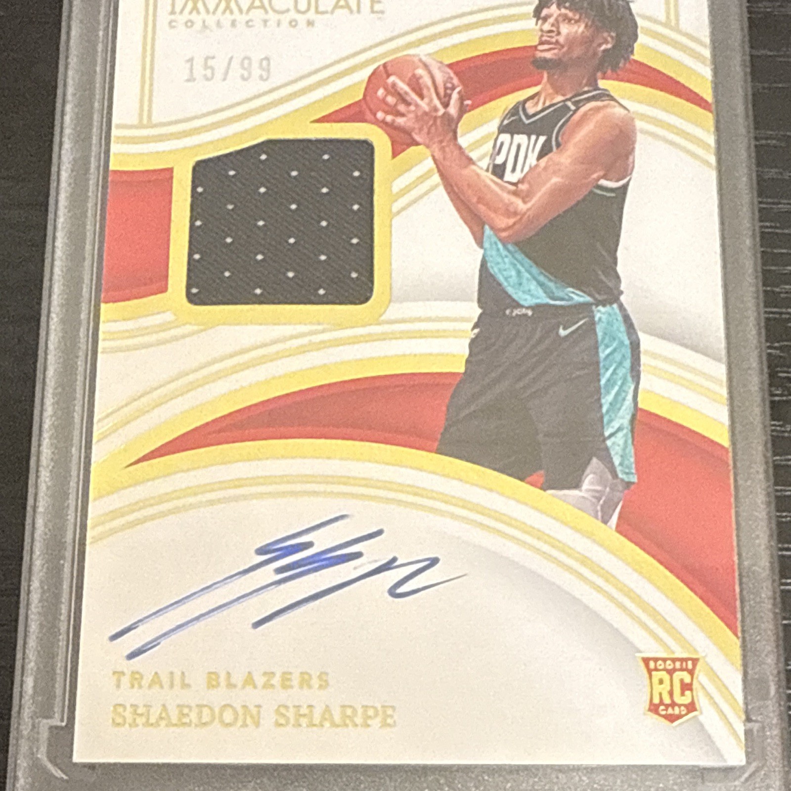 2022-23 Panini Immaculate Collection - RPA Shaedon Sharpe #15/99 NM view 6