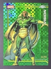 2026 Topps Chrome Marvel Comics Vision #190 Green X-Fractor 36/99
