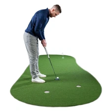 Artificial Turf Putting Green Indoor Practice Putting Mat Training Aid 15 x 6