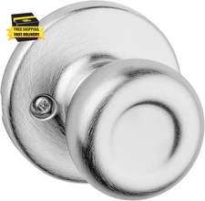 Tylo Dummy Door Knob, Single Sided Handle for Closets, French Double Doors, and 