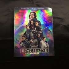 Rogue One: A Star Wars Story Blu-ray 2016 3 Disc Set With Holographic Slip Cover