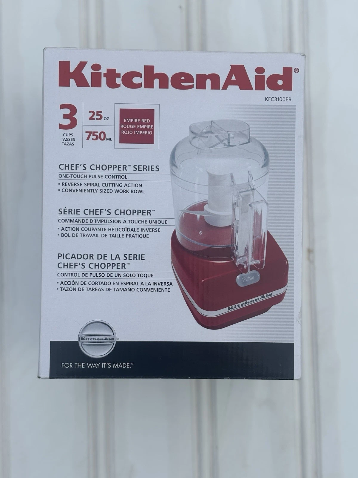 KitchenAid Chef s Chopper KFC3100 3 Cups Food Processor
Opens in a new window or tab