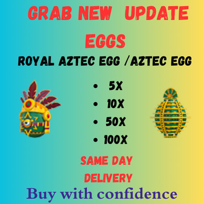 Adopt Today! | Mega Neon Royal 100 Aztec Egg Onza   SAME DAY DELIVERY 