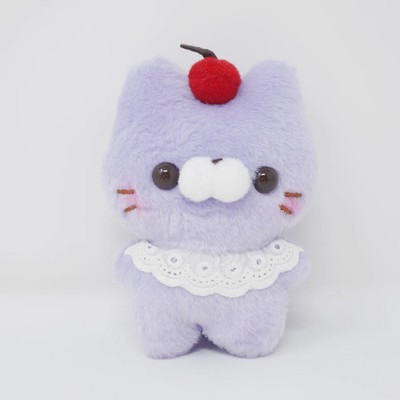 Grape Neko-san Cat Standing Plush - Sweets Sukutto Tatch-san - Yell Japan