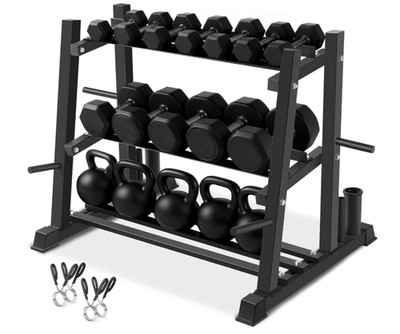 Dumbbell Rack Stand 1100LBS Weight Capacity Home Gym Storage Organizer Rack Only
