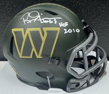 RUSS GRIMM HOF 2010 SIGNED AUTO WASHINGTON COMMANDERS/REDSKINS MINI HELMET BAS