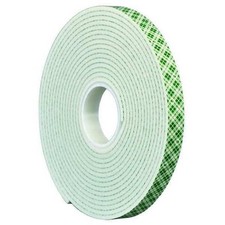 3M Double-Sided Foam Tape, 1 in W, 5 yd