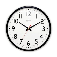 Image of Acctim 35cm Commander Traditional Quartz Wall Clock Livingroom Bedroom Office