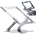 Aluminum Alloy Height/Angle Adjustable Stand Mount Holder for MacBook Laptop
