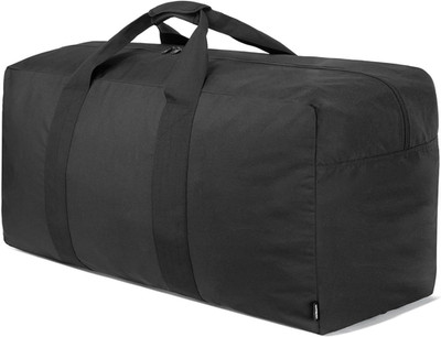 Extra Large 100L Duffle Bag Travel Foldable Weekender Camping Gear Black