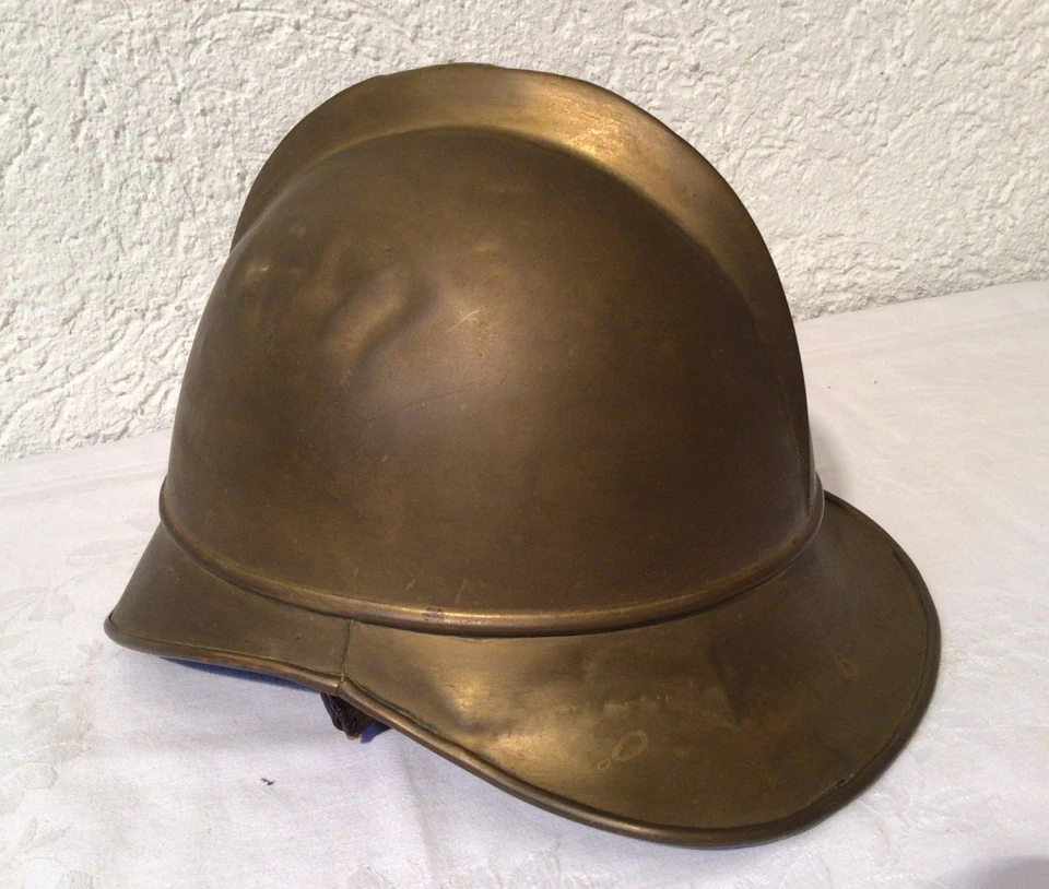 Messing Helm Glocke Feuerwehr ca. um 1910!  Hersteller J.G. Lieb Biberach Riss - Bild 2 von 4