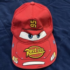 Disney Pixar Cars Snapback Hat Size OSFA Lightning McQueen, Cotton