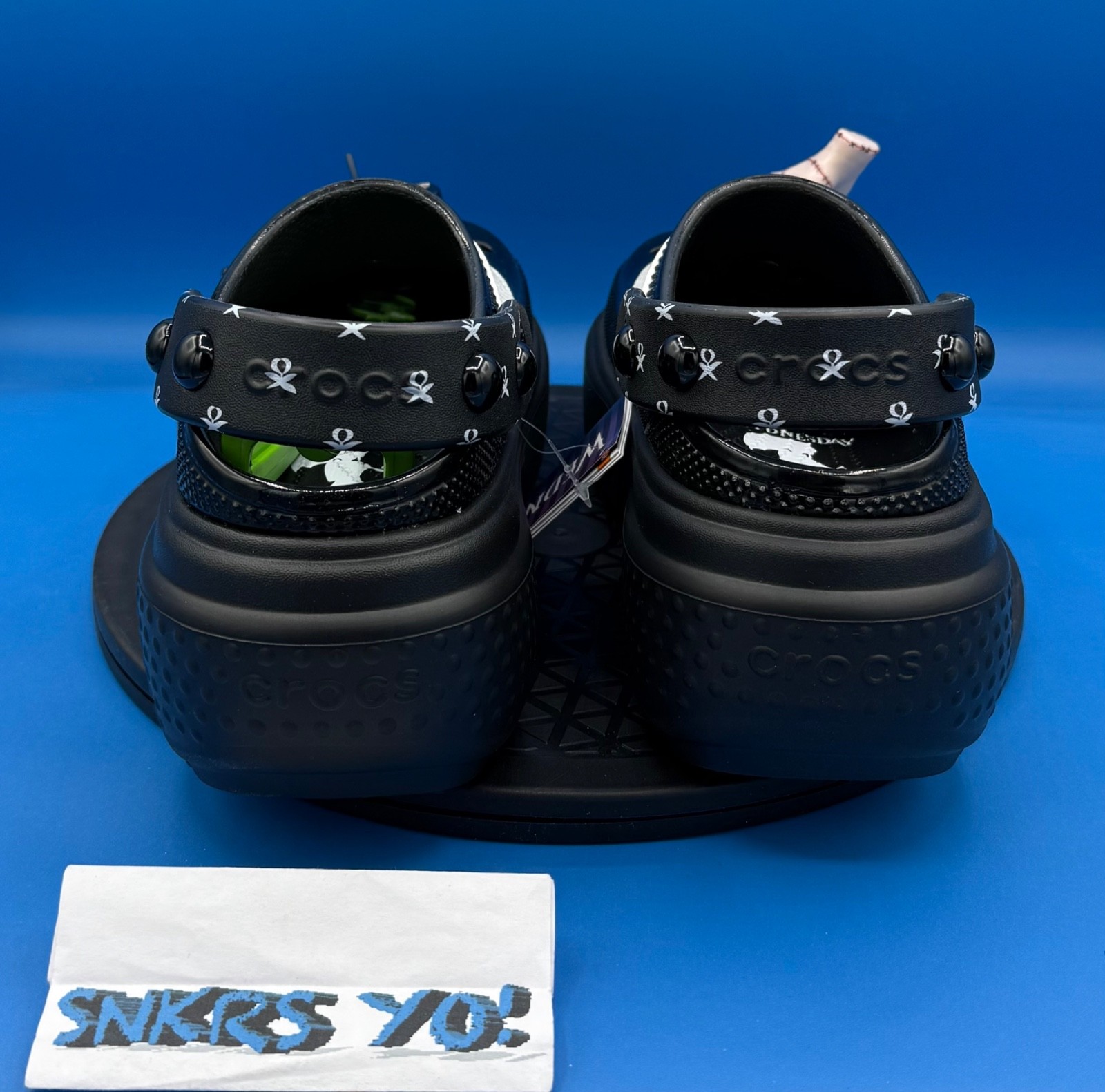Wednesday Addams Croc Stomp Clog Size 8 - Black Style 210214-001 image 5