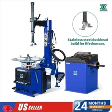 XK 1.5 HP Tire Changer Wheel Changers Machine Balancer Rim Clamp Combo 950 690