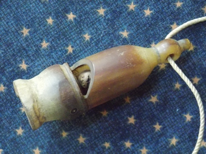 Revolutionary War era Turned Horn Batle or Hunting Whistle