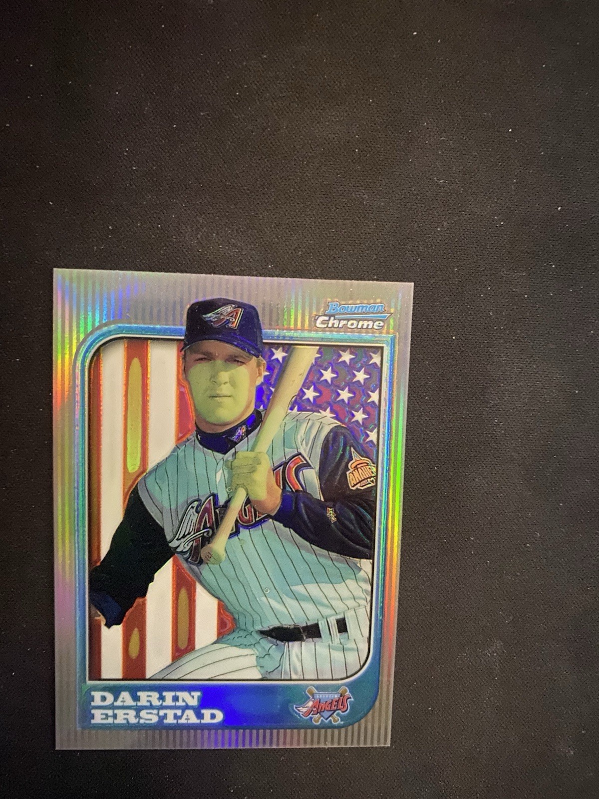 1997 BOWMAN CHROME INTERNATIONAL REFRACTORS PARALLEL #116 DARIN ERSTAD ANGELS RC