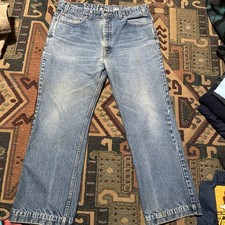 Vintage Levi s 517 Bootcut Jeans 90s Vtg 38x30 Denim Pants Light Wash