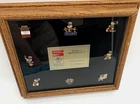 Vintage Coca-Cola 1984 Olympics Lapel Pin Display Case Framed Collectible