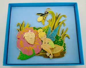 Disney DS Tinker Bell with Locket Hinged Jumbo Peter Pan Pin LE 500