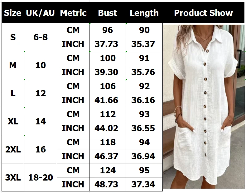 OFF WHITE Camicie donna lino cotone manica corta abito abbottonato abiti casual taglie forti