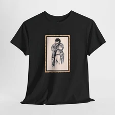 Columbo T-Shirt Peter Falk Sepia Portrait Gold Frame 70s Detective TV Gift 