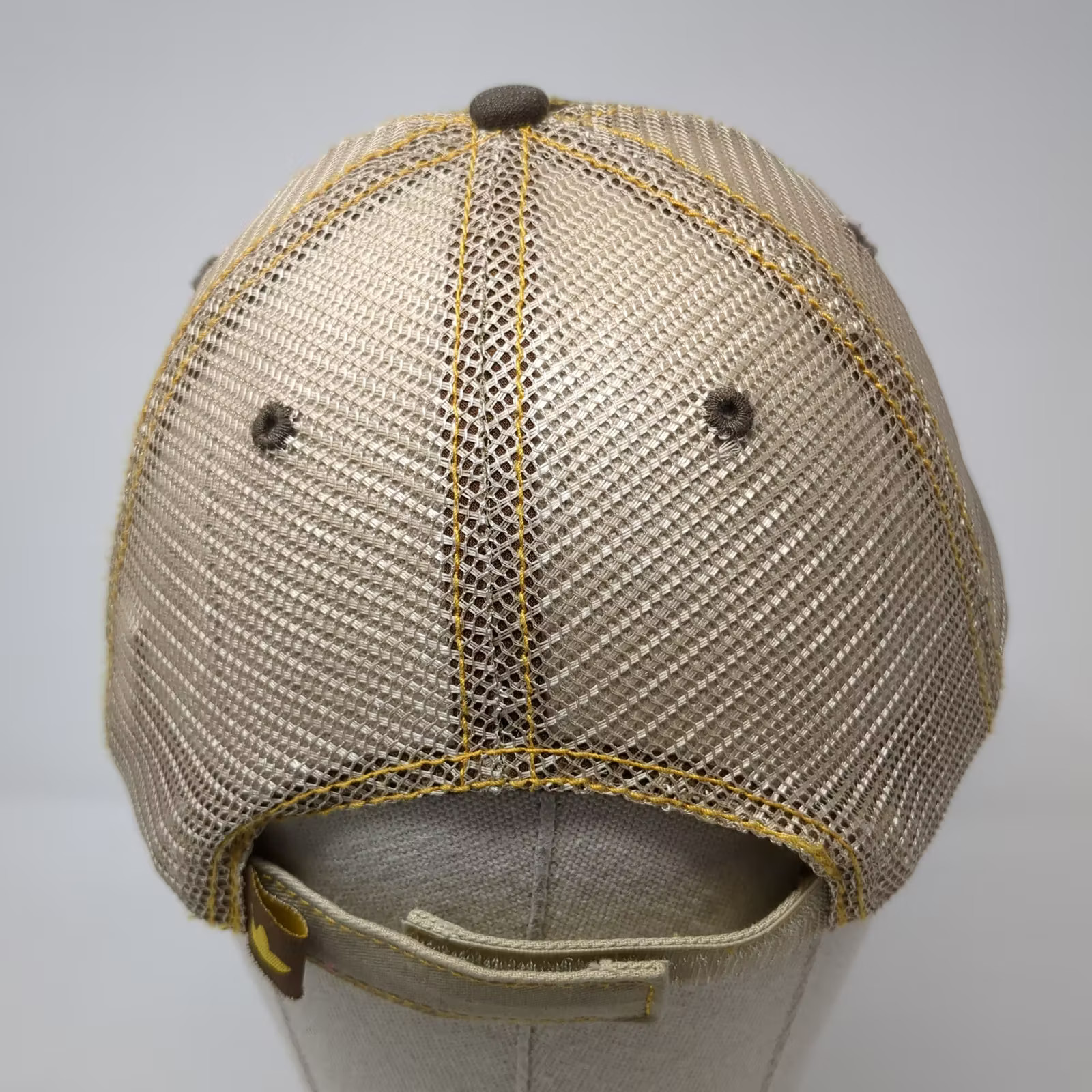 Simplot Baseball Cap Brown Beige OS Strapback Gro… - image 6