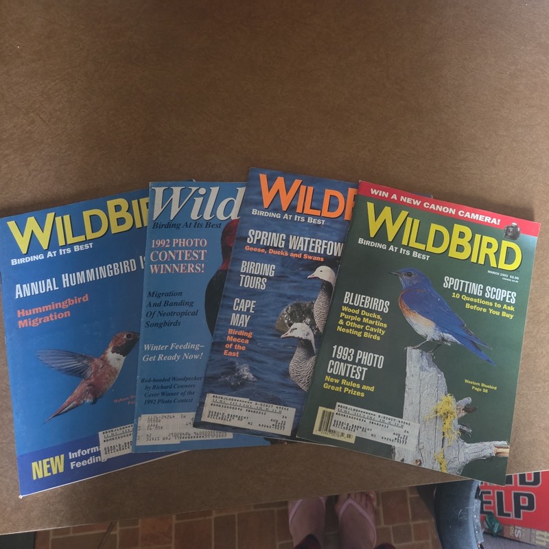 Wildbird Magazine Lot of 4, Oct 1992, March April May 1993