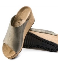 New Papillio Namica Wedge Gold Metallic EU 42 Women  s US 11 145