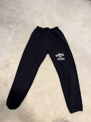 Billionaire Boys Club Men's Black Logo Jogger Fleece Pants Elastic Waist L