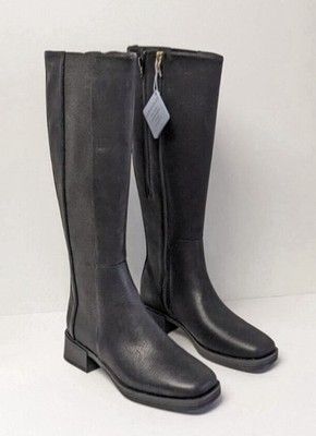 Aerosoles Daria Knee High Boots, Black, Women's 8M New In Distressed Box