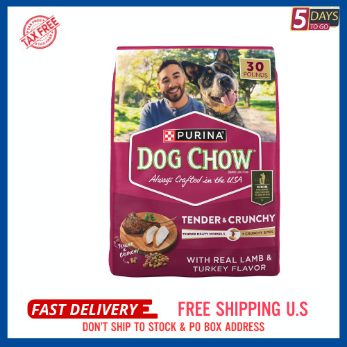 Purina Dog Chow ， Real Lamb and Turkey Flavor Adult Dry Dog Food, 30 lb Bag