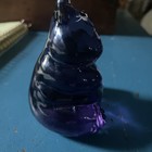 Smiling Fenton Rosemilk Violet Hand Painted House Hippo.  Signed J Powell — photo 5