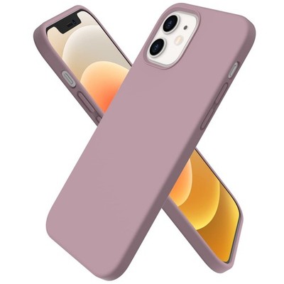 ORNARTO Slim 3 Layers Full Covered Rubber Phone Case for iPhone 12 Lilac Purple