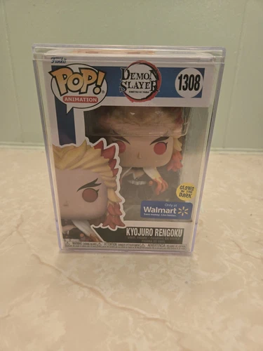 Funko GLOW POP! Demon Slayer Kyojuro Rengoku (GITD) W/ Hard Protector